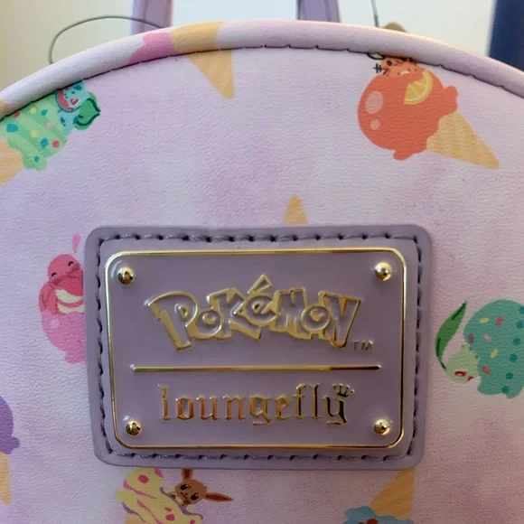 SOLD!! Pastel Pink/Lilac Pokémon Loungefly backpack - Picture 4 of 6